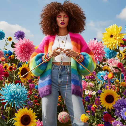 Knitting kit – MYPZ Basic Light Mohair Cardigan Bowie No10 (ENG-NL-DE)