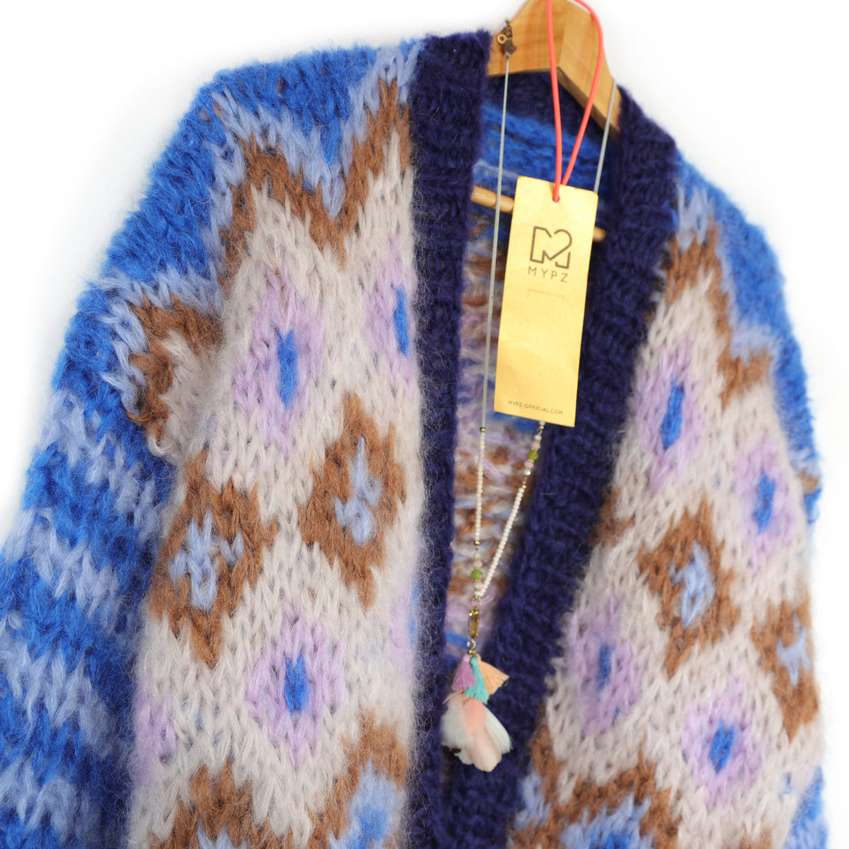 Strikkeopskrift – Chunky Mohair-jakke Alpine Breeze nr. 12 (ENG-DE-NL-ES-FR-IT-DA-SV-NO)
