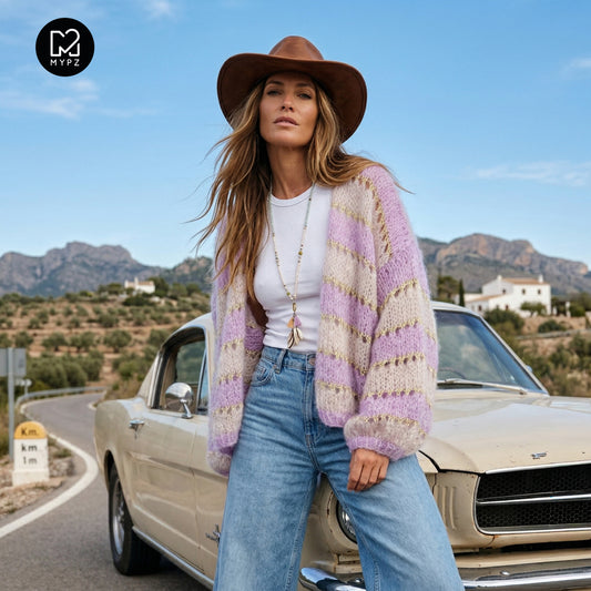 Knitting kit ā MYPZ Light Mohair Cardigan Macha No10 (ENG-NL-DE-FR-ES)