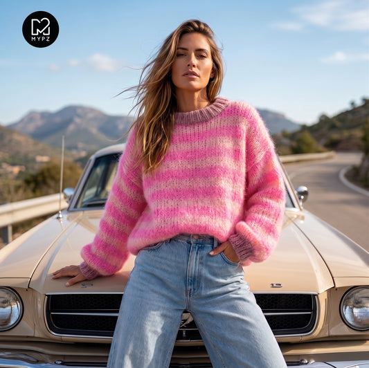 Knit pattern – MYPZ Light Mohair Pullover Sweet Bubblegum No8 (ENG-DE-NL)