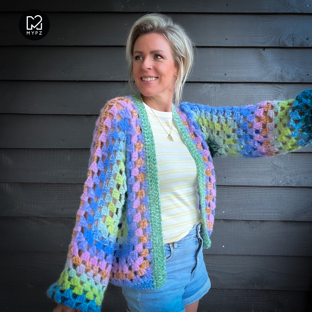 Crochet kit - MYPZ Hexagon Cardigan Lemon Garden (ENG-NL-DE)