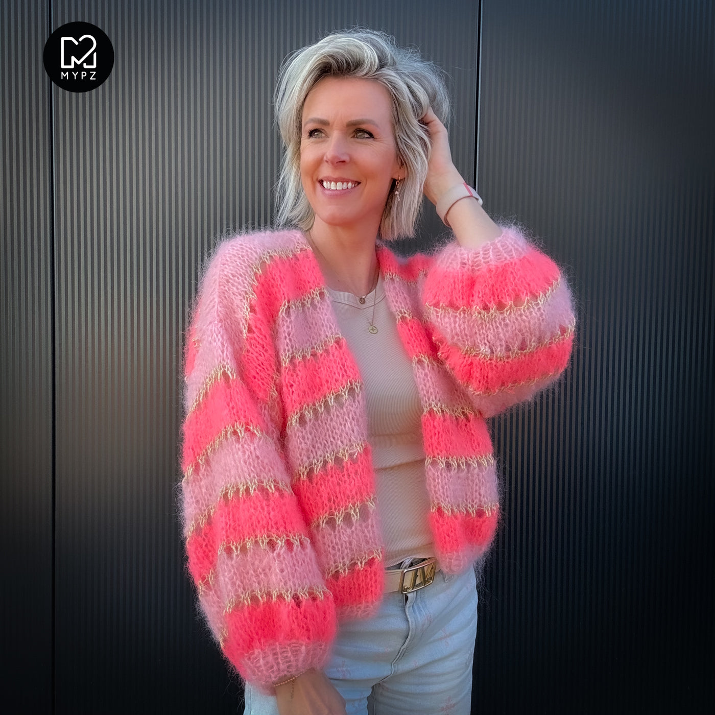 Knitting kit – MYPZ Short Light Mohair Cardigan Summerflow No10 (ENG-NL-DE)
