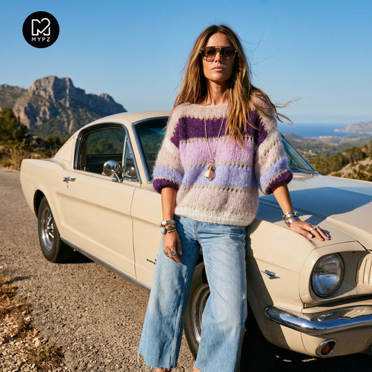 Strikkeopskrift – MYPZ Basic Light Mohair Top Purple No10 (ENG-DE-NL-ES-FR-IT-DA-SV-NO)