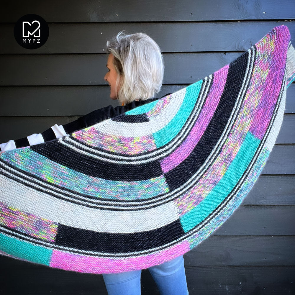 Knitting Kit - Wings of Color Shawl No6 (ENG-NL)