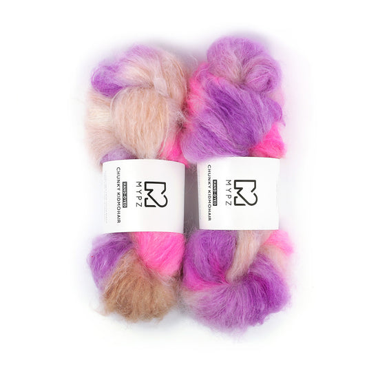 MYPZ Chunky kidmohair – hand-dyed Soft Love