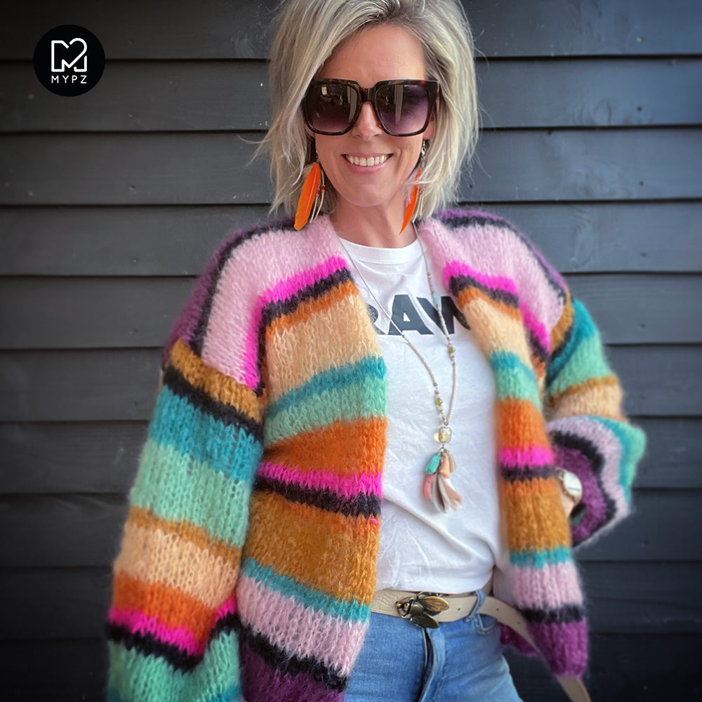 Knitting kit – MYPZ Basic Light Mohair Cardigan Ebony No10 (ENG-NL)