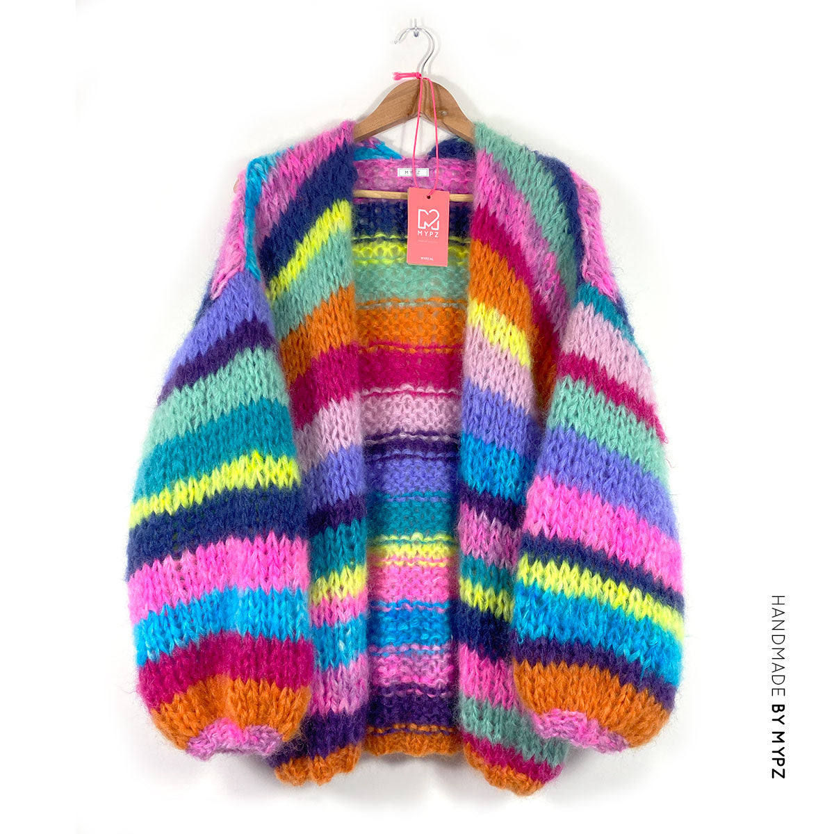 MYPZ Chunky Mohair Rainbow Cardigan