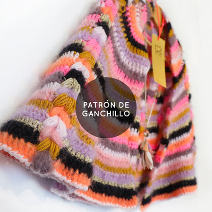 Crochet pattern - MYPZ Boho shawl (ENG-NL-DE-FR-ES)