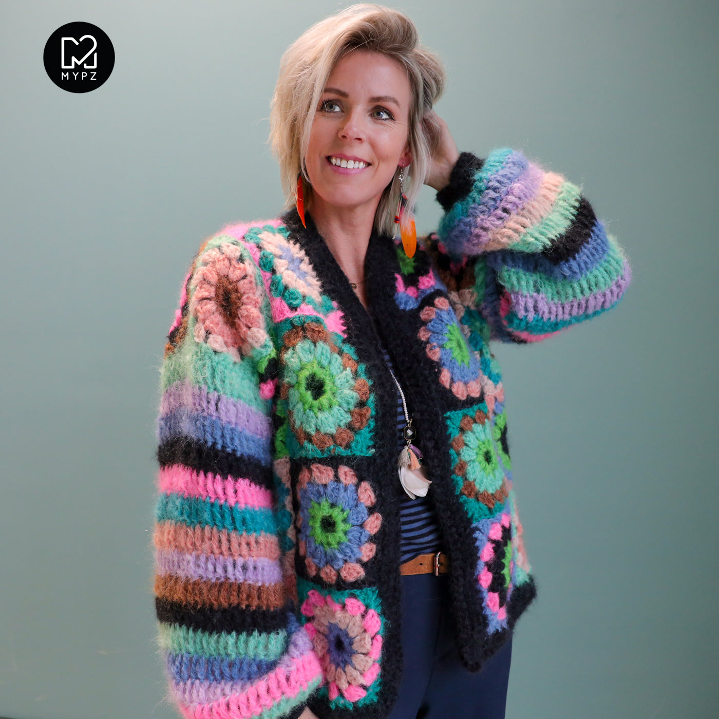 Crochet pattern - MYPZ Granny mohair cardigan Treasure (ENG-NL-DE)