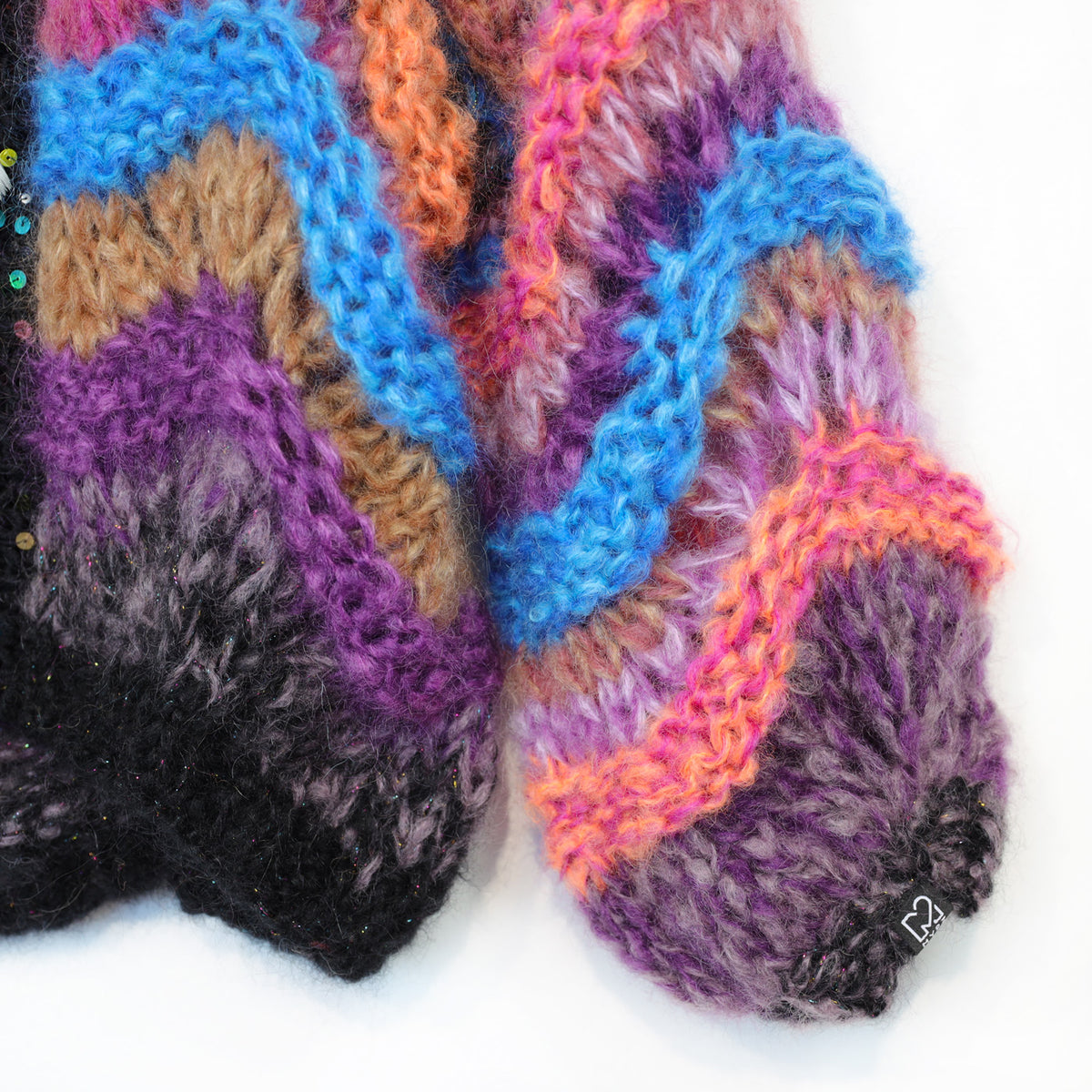 Strikkekit - Kort chunky mohair-cardigan Maple Wave nr.12 (ENG-DE-NL-ES-FR-IT-DA-SV-NO)