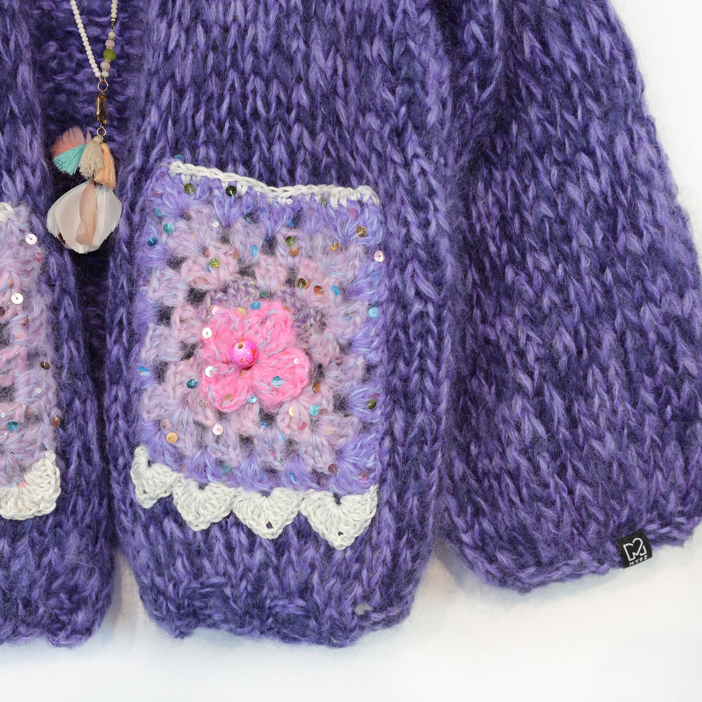 Chunky Mohair cardigan Sandra