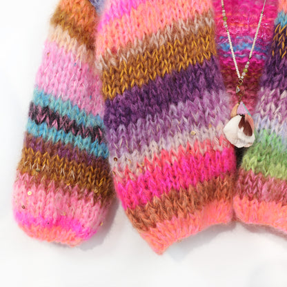 Knit pattern – MYPZ Chunky Mohair KIDS Cardigan Unicorn Glow No12 (ENG-NL-DE)