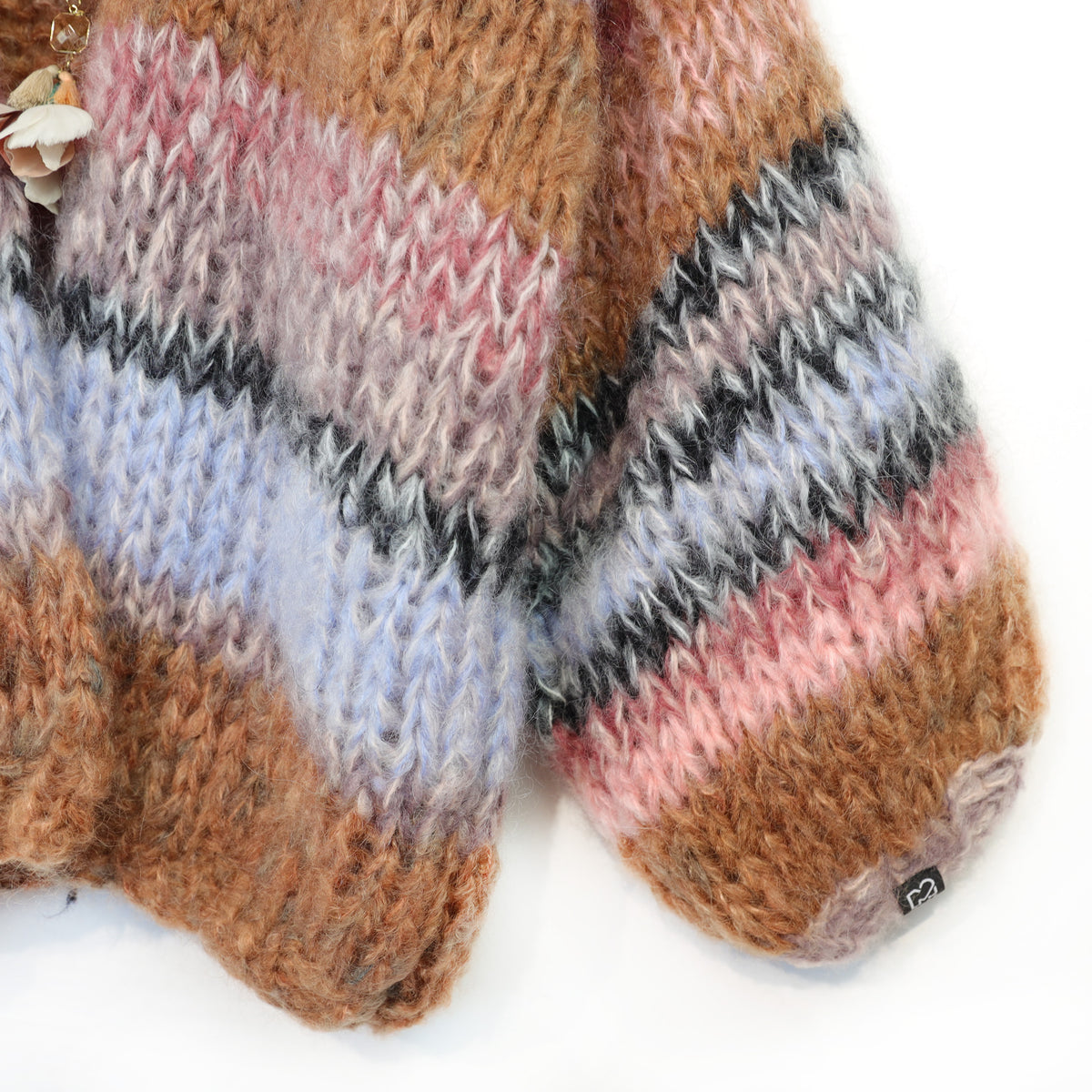 MYPZ Chunky Mohair-cardigan Walnut nr. 15