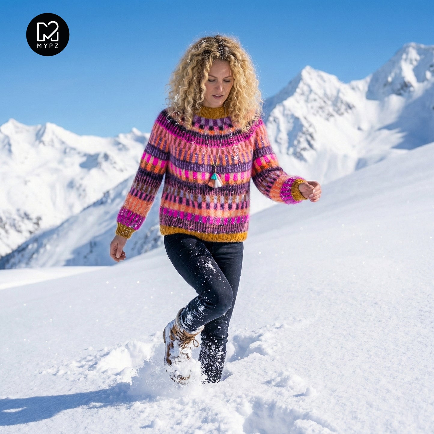 Knitting Kit – MYPZ top-down sweater Boho Firefly No6 (ENG-NL-DE)