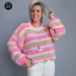 Chunky Mohair-Merino Pullover Jasmin