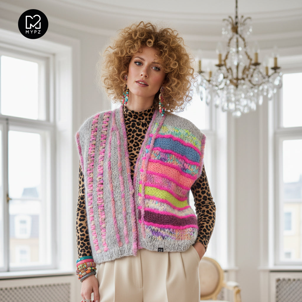 MYPZ Chunky Mohair vest Michelle