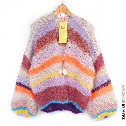 Knitting Kit – Light Mohair Cardigan Sasha No.12 (ENG-NL-DE)