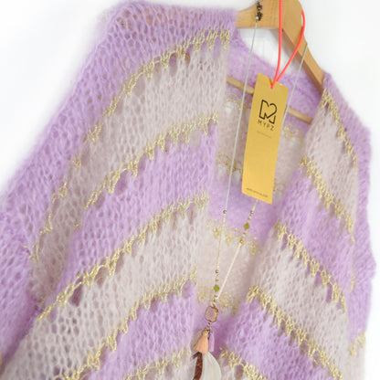 Knitting kit – MYPZ Short Light Mohair Cardigan Macha No10 (ENG-NL-DE-FR-ES)