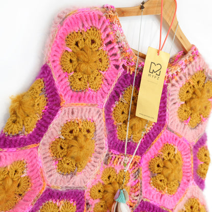 Hækleopskrift - MYPZ Poncho Pecan (ENG-DE-NL-ES-FR-IT-DA-SV-NO)
