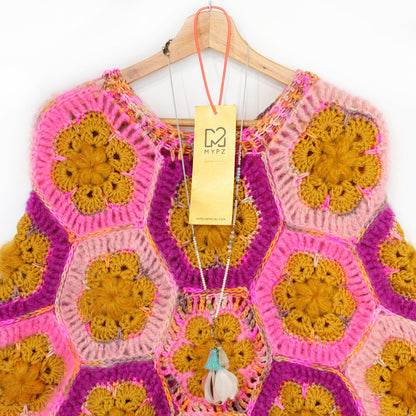 Hækleopskrift - MYPZ Poncho Pecan (ENG-DE-NL-ES-FR-IT-DA-SV-NO)