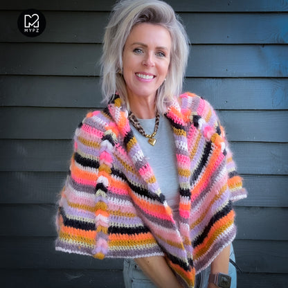 Crochet kit - MYPZ Boho shawl CROCHET ALONG (ENG-NL-DE-FR-ES)