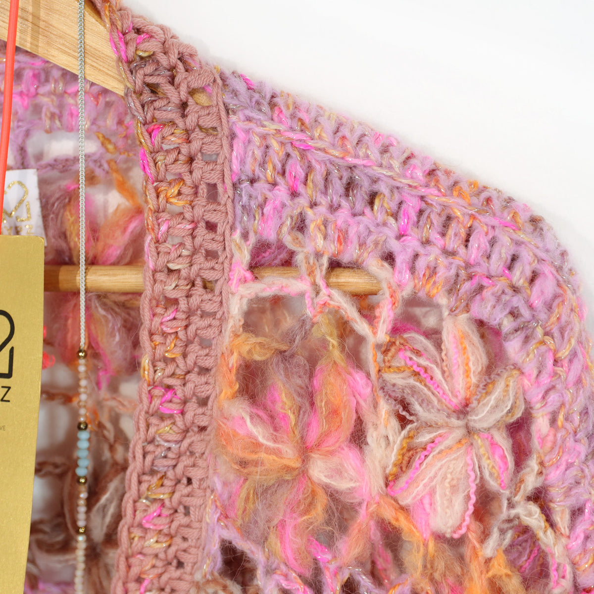 Hækleopskrift - MYPZ Short Wildflower-cardigan Pecan (ENG-DE-NL-ES-FR-IT-DA-SV-NO)