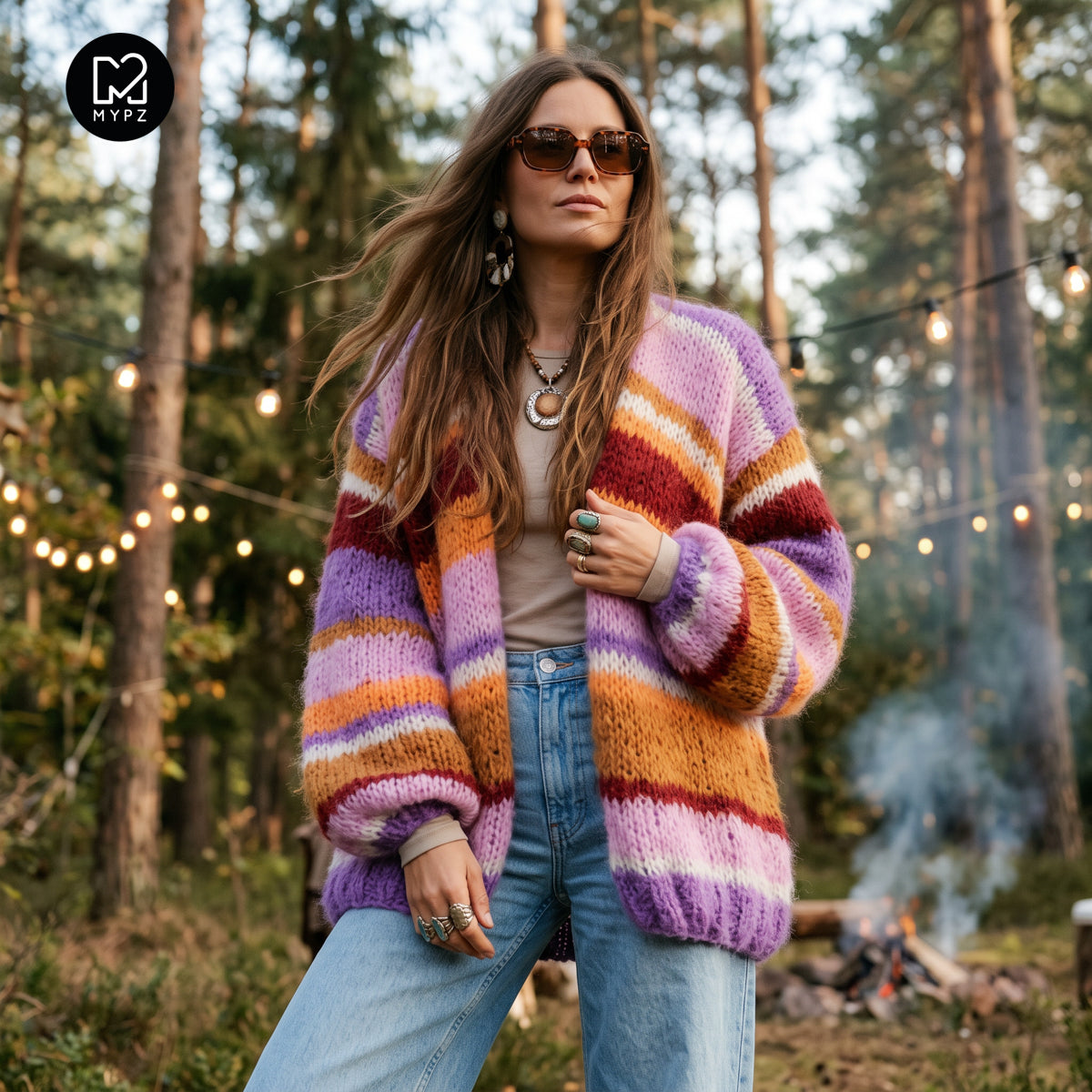 Strikkeopskrift - MYPZ Light Alpaca Cardigan Sweet Hugs No10 (ENG-DE-NL-ES-FR-IT-DA-SV-NO)
