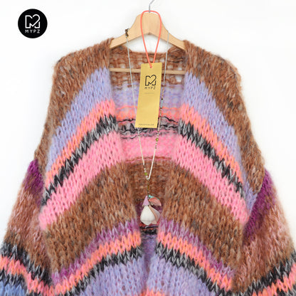 Knitting Kit – MYPZ Chunky Mohair Cardigan Tiger No.15 (ENG-NL-DE)