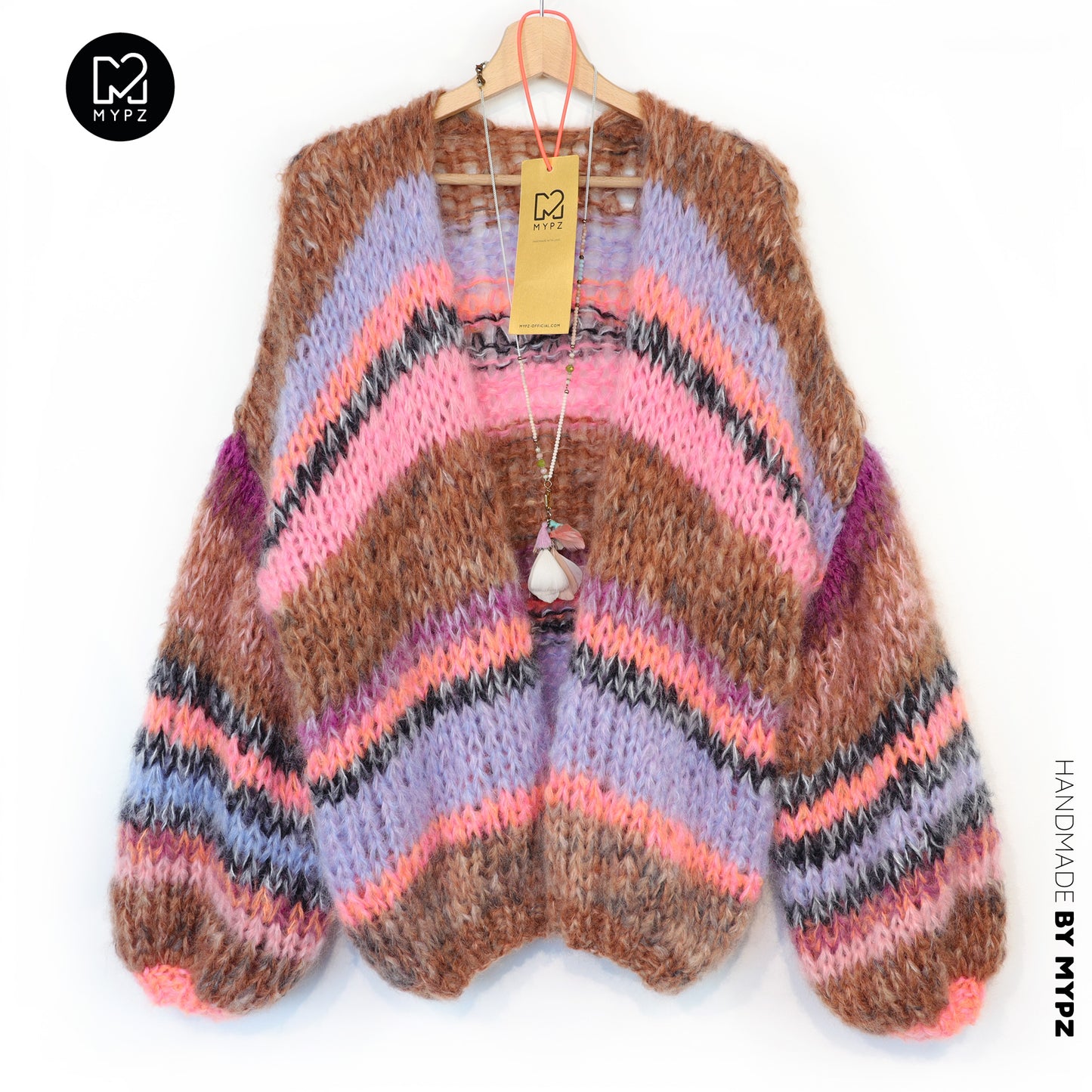 Knitting Kit – MYPZ Chunky Mohair Cardigan Tiger No.15 (ENG-NL-DE)