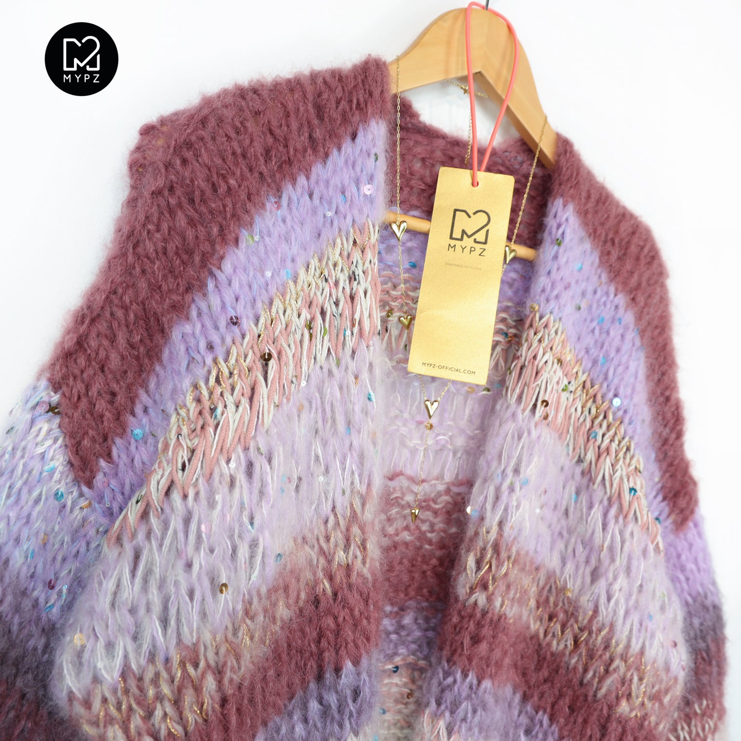 Knitting Pattern – Chunky Mohair Cardigan Whisper Rose No.12 (ENG-NL-DE)