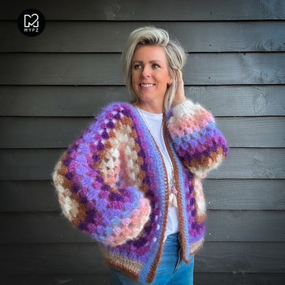 Crochet kit - MYPZ Hexagon Cardigan Elise (ENG-NL-DE)