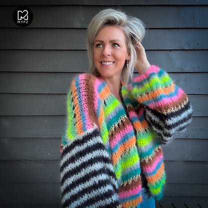 Knit pattern – MYPZ Light Mohair Cardigan Magic No10 (ENG-NL-DE)