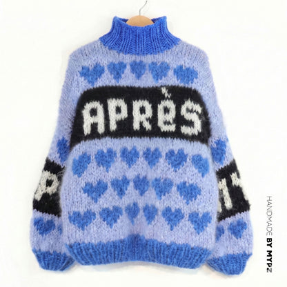 Knitting Kit – MYPZ Chunky Mohair Pullover Alpine Blue No.9 (ENG-NL-DE)