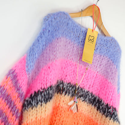 MYPZ Chunky Mohair Pullover Candy Heat