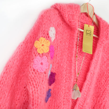 Coral Hoodie cardigan