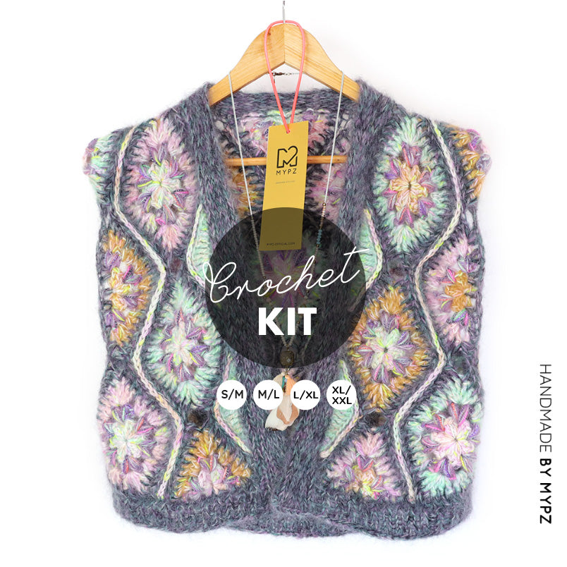 Crochet kit - MYPZ Masterpiece Gilet Bodhi (ENG-NL)