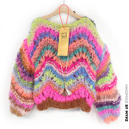 Knit pattern – MYPZ Chunky Mohair KIDS Pullover Wave No12 (ENG-NL-DE)
