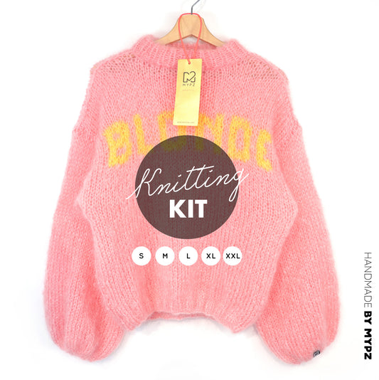 Knitting Kit – MYPZ Light Mohair Pullover Blonde No8 (ENG-DE-NL)