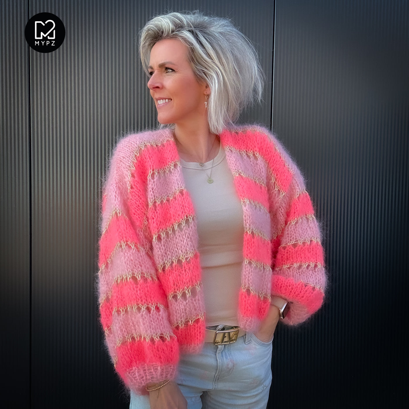 Knit pattern – MYPZ Short Light Mohair Cardigan Summerflow No10 (ENG-NL-DE)