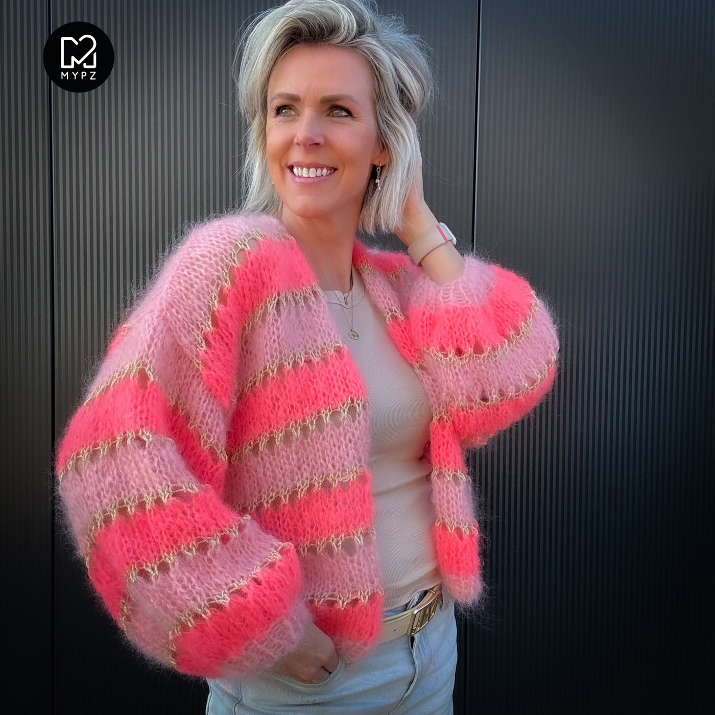 Knit pattern – MYPZ Short Light Mohair Cardigan Summerflow No10 (ENG-NL-DE)