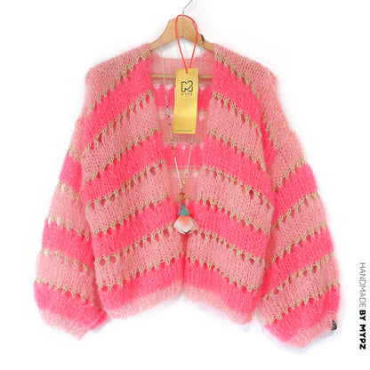 Strikkeopskrift – MYPZ Cropped Light Mohair Cardigan Summerflow No10 (ENG-DE-NL-ES-FR-IT-DA-SV-NO)