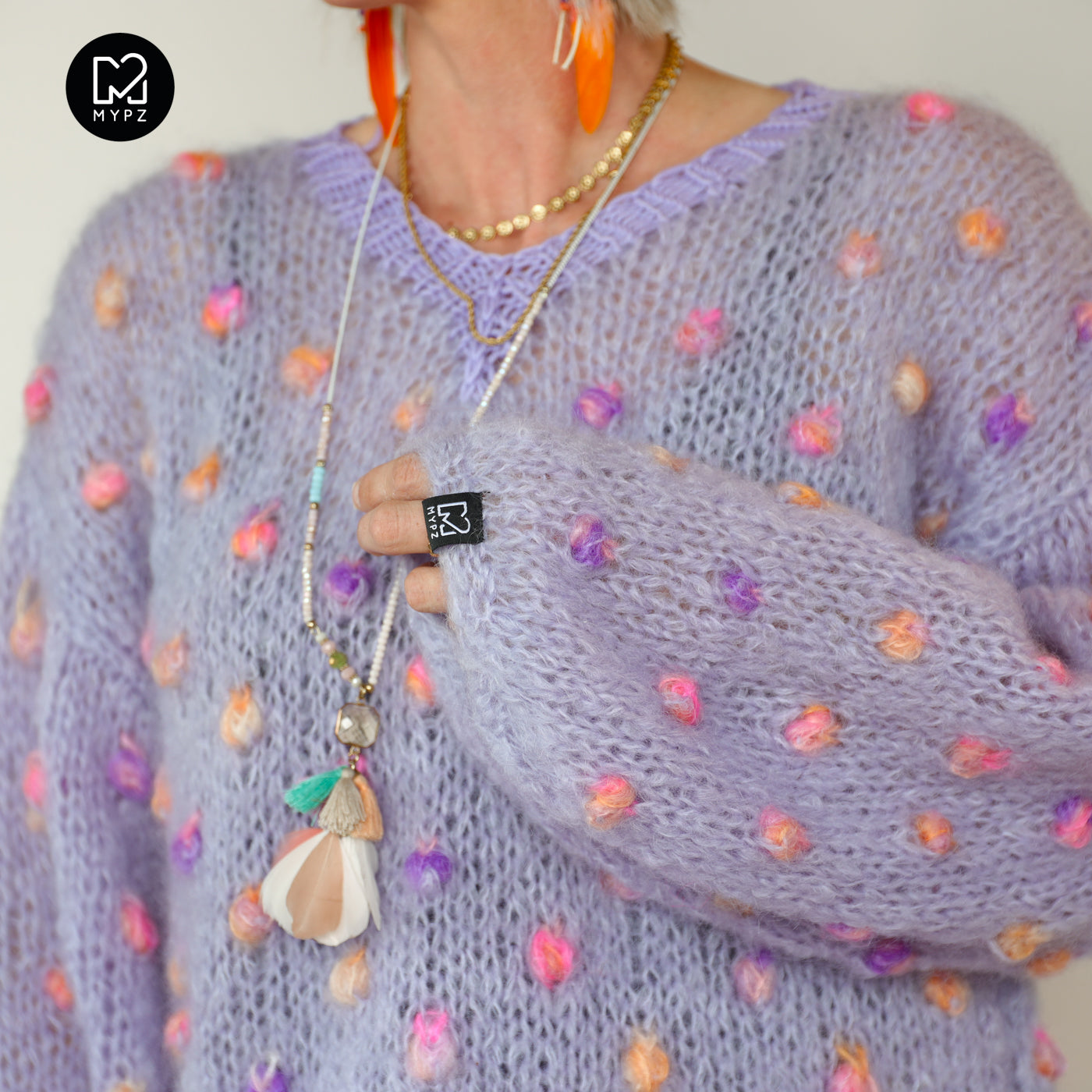 Knitting Kit – MYPZ Light Mohair Pullover Lavender no10 (ENG-NL)