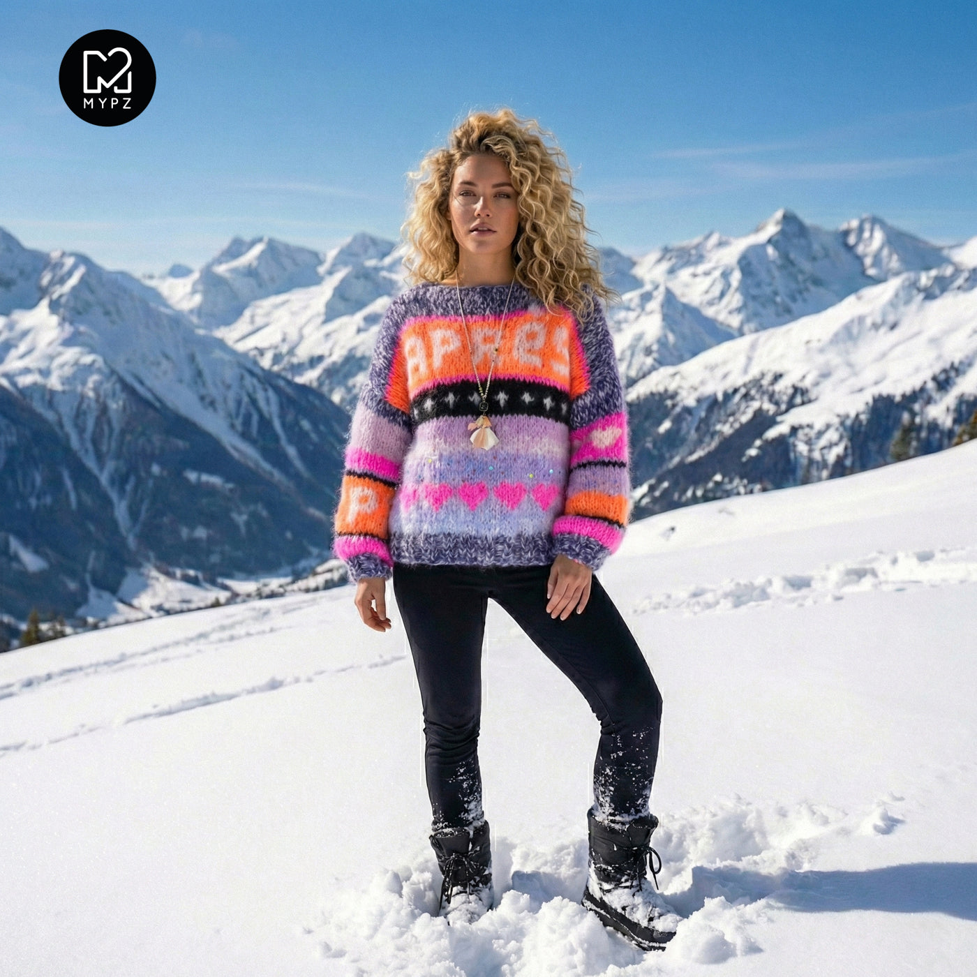 Knit pattern – MYPZ Chunky Mohair Pullover Après Ski No.9 (ENG-NL-DE)