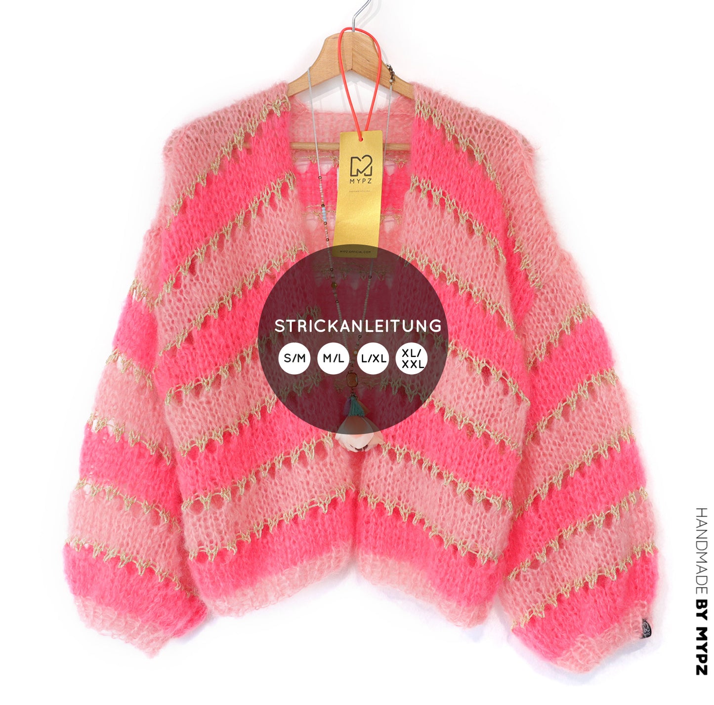 Knit pattern – MYPZ Short Light Mohair Cardigan Summerflow No10 (ENG-NL-DE)
