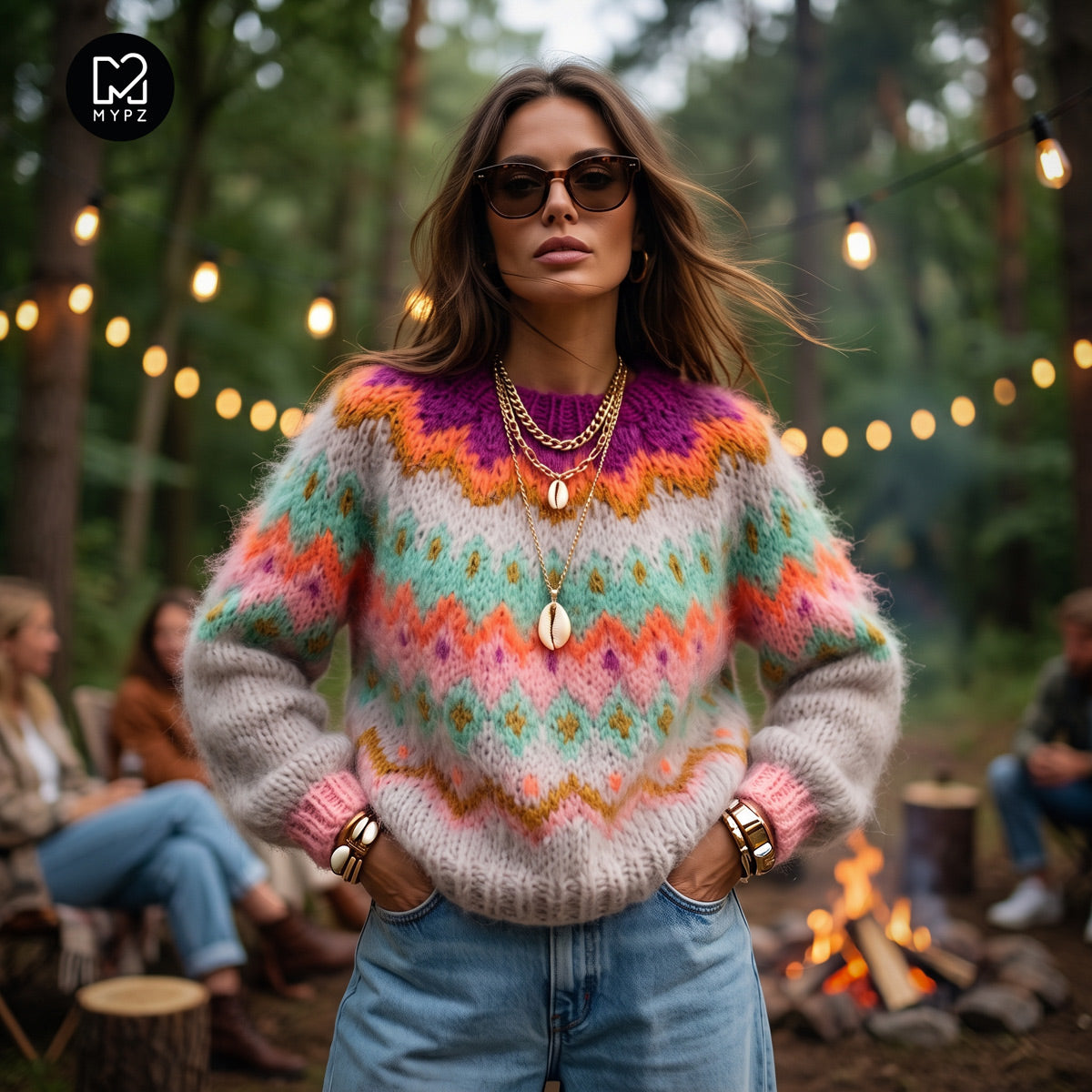Strikkeopskrift – MYPZ Chunky Topdown Mohair Pullover Snowberry No.12 (ENG-DE-NL-ES-FR-IT-DA-SV-NO)