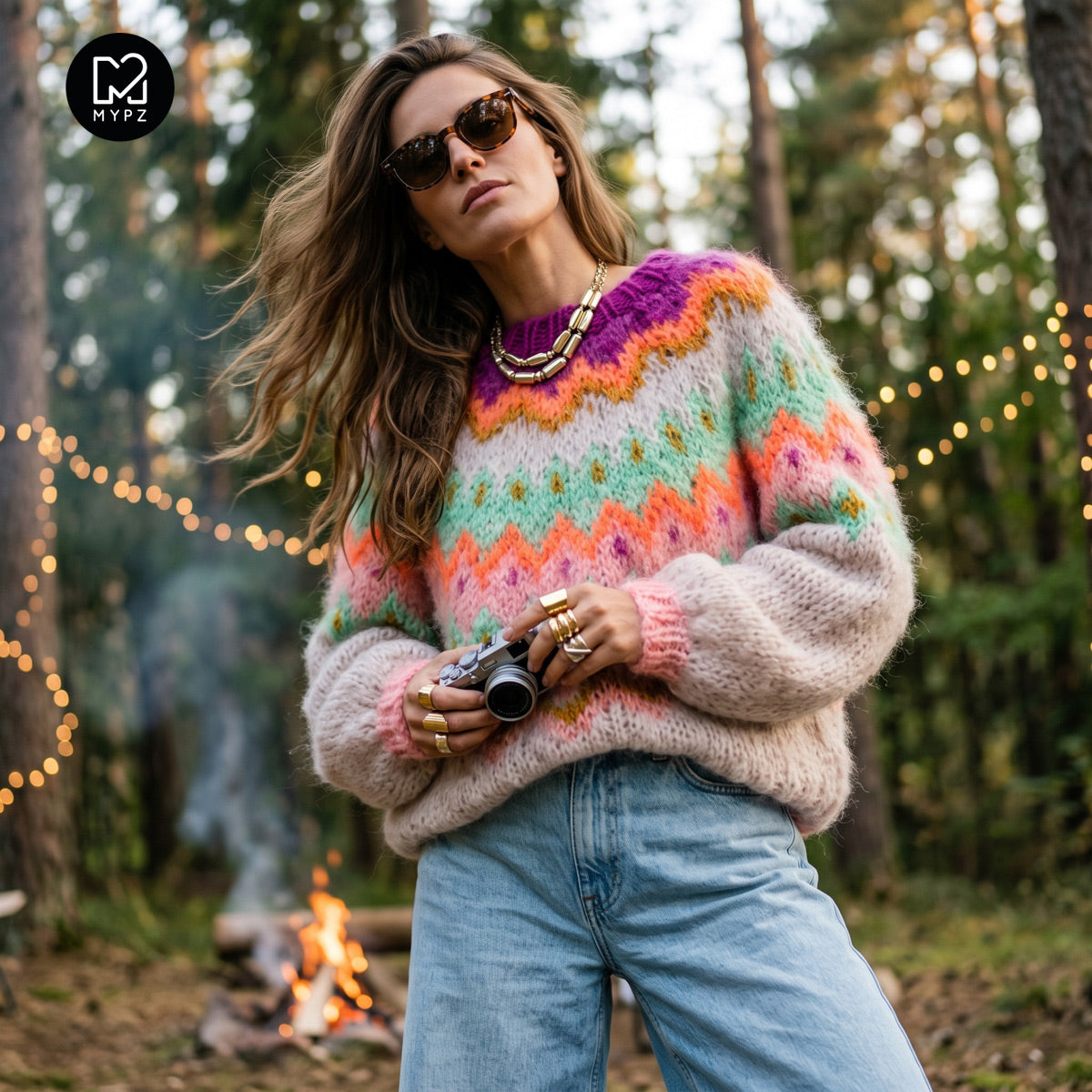 Strikkeopskrift – MYPZ Chunky Topdown Mohair Pullover Snowberry No.12 (ENG-DE-NL-ES-FR-IT-DA-SV-NO)