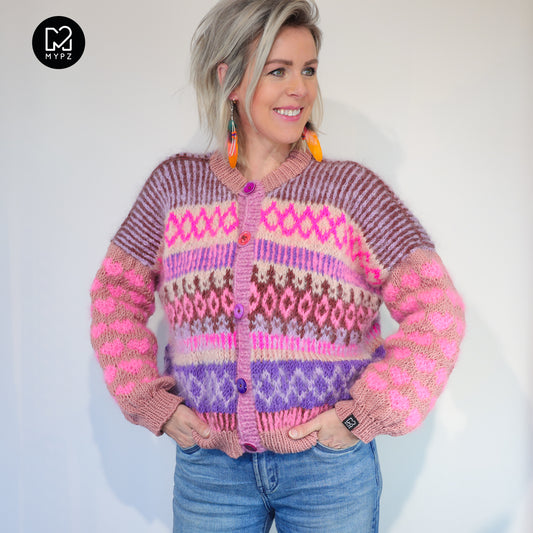 Knitting pattern – MYPZ Nordic cardigan True Love No6 (ENG-NL)