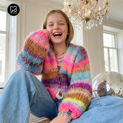 Knit pattern – MYPZ Chunky Mohair KIDS Cardigan Unicorn Glow No12 (ENG-NL-DE)