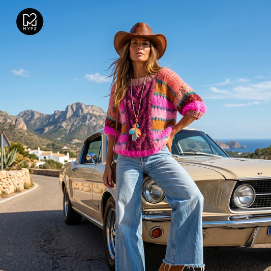 Knitting kit – MYPZ  Light Alpaca Mohair Top Wildberry No10 (ENG-NL-DE)