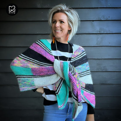 Knitting Kit - Wings of Color Shawl No6 (ENG-NL)